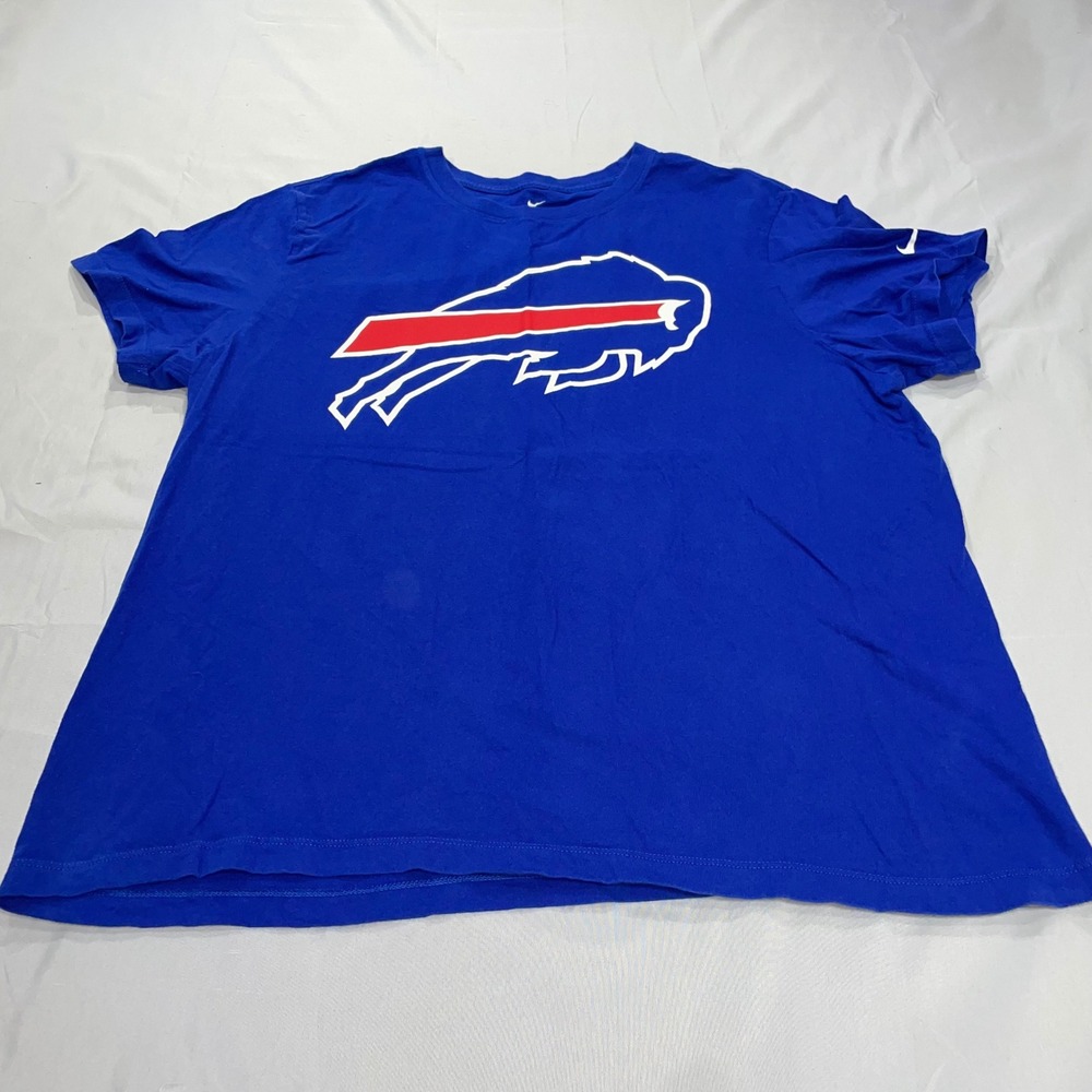 Nike Buffalo Bills T-Shirt Womens XL Blue Short Sleeve Graphic‎ Crewneck Tee